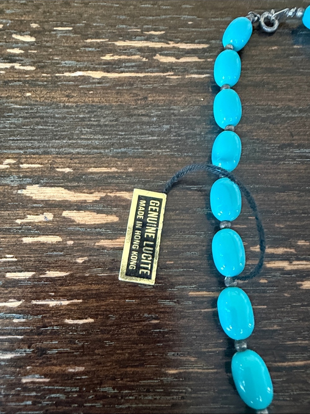 Turquoise Bead Necklace - Women's Jewelry - Picture 2 of 3